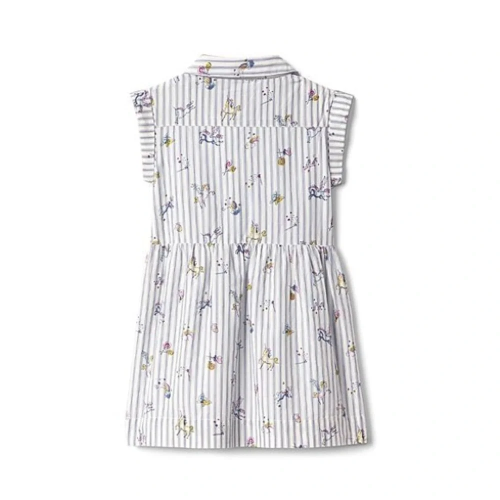 GAP Baby Unicorn Stripe Cotton Dress 12-18 Months